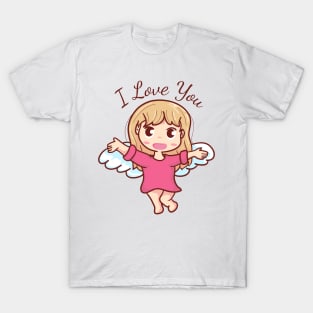 cupid wants to hug and say I love you T-Shirt